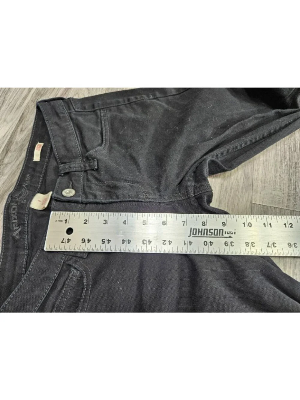 Arizona Jean Co Low Rise Super Skinny Jeans Juniors 5 Black‎ Stretch Denim